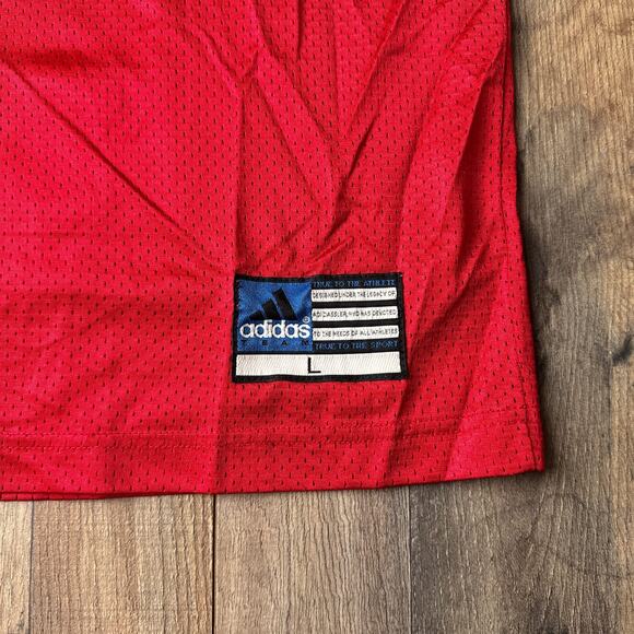 Vintage Tampa Bay Buccaneers Jersey Men's Large Red Adidas Brad Johnson 5663‎ - Picture 5 of 10